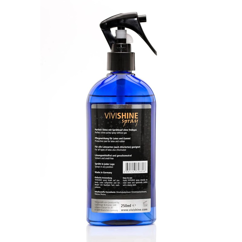 Vivishine Premium Spray 250ml Latex Shiner - for Latex Clothing