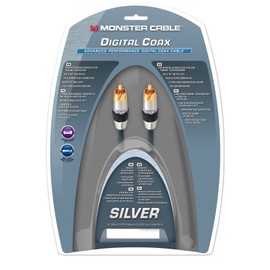 Monster Silver Advanced Performance Digital Coax Audio Cable - 8 ft.