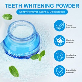 Shimmer Deluxe Teeth Whitening Powder - Enamel Safe Brightening｜Tooth Whitening Powder Effectively lifts stains｜Whiteningg Powderr Boost Your Toothpaste Brighter, Long-Lasting Freshness,3-Month Supply