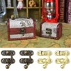 20Pcs Antique Right Latch Hook Hasp 37 x 42mm Small