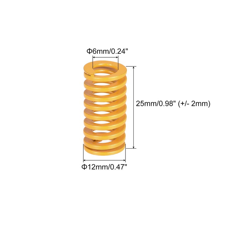 sourcing map Spiral Embossing Punch Spring 12 mm Outer Diameter