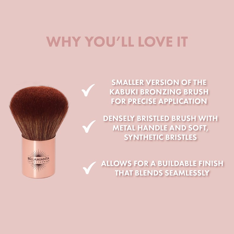 Bellamianta Luxury Baby Kabuki Bronzing Brush