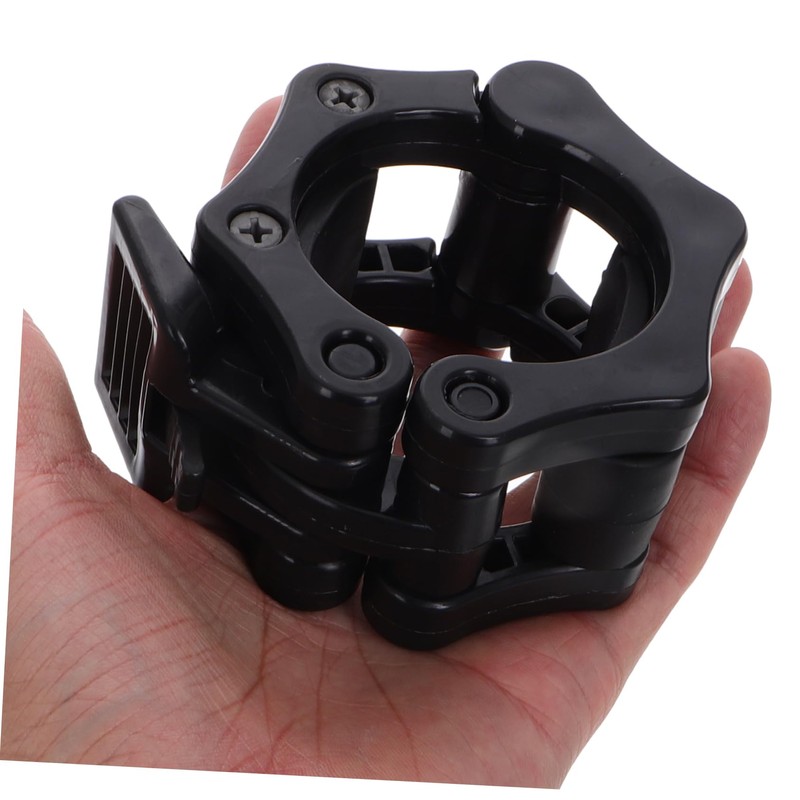 Sosoport 2pcs Slip Barbell Clamps Sturdy Weightlifting Clips for Secure