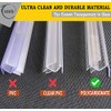 eatelle Shower Door Bottom Seal with Drip Rail for 1/2"