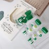 St.Patrick's Day Press On Nails Short Square Fake Nails with