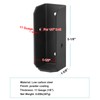 MOUNTAIN_ARK 6 Pack 2x6 Black Deck Fence Rail Bracket for