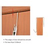 ISAOA Large Hanging Laundry Hamper for Bedroom Nursery Dorm Door