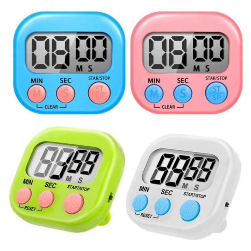 Digital Kitchen Timer, Large LCD Digital Loud Alarm Cooking Timer,