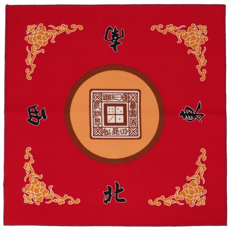 Mahjong Mat with 3 Dice, Anti Slip and Noise Reduction