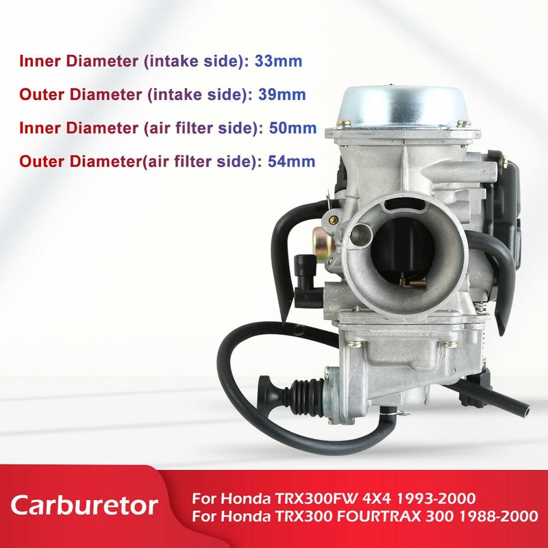TCMT Replacement Carb Fuel System Carburetor For Honda 400 TRX400FW