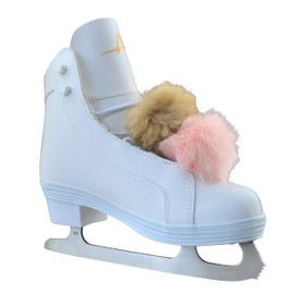 American Athletic Shoe 53808 Pom Pom Figure Skate, White