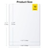 10 Pcs Heavy Duty Sheet Protector, Clear Document Folder Project