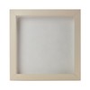 30x30 Shadow Box Frame White Washed Wood | with a