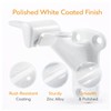 1 Pack Handrail Bracket, 3 Inch White Heavy Duty Stair