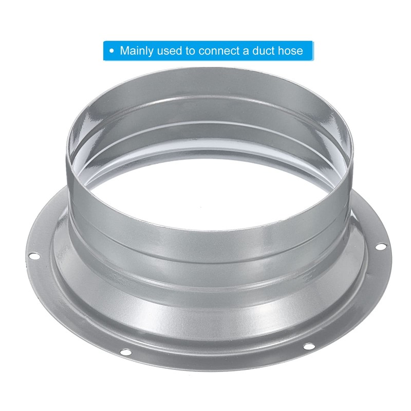 PATIKIL 5 Inch Duct Connector Flange, Metal Fitting Straight Pipe
