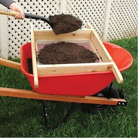 A.M. Leonard Wheelbarrow Sifter for Compost and Soil, Handmade
