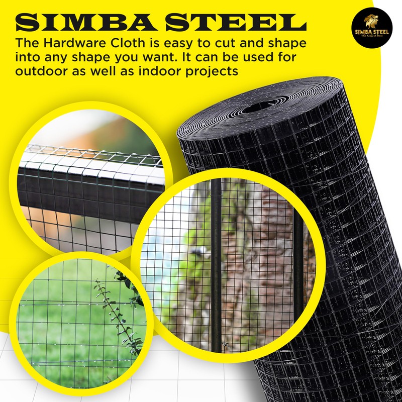 SIMBA STEEL - 36” x 50 FT Hardware Cloth,1" x