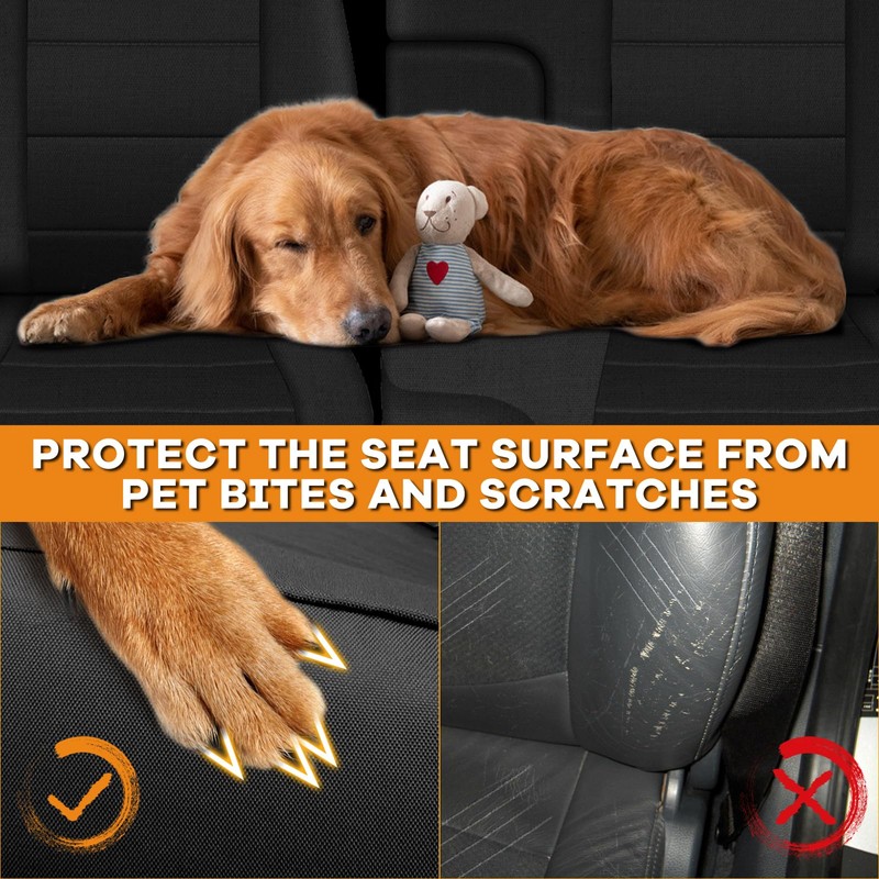Kistrba Truck Seat Cover Compatible with 1995-2000 Toyota Tacoma, Knitted