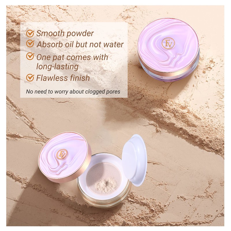 Powder makeup, FV loose setting & fixing powder minimises pores