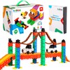 Beblox Building Blocks for Kids - 250-Piece Connecting Tiles Set
