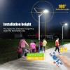 PFCTART 1600W Solar Street Light Outdoor Dusk to Dawn Road