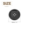 uxcell 50Pcs Wooden Buttons, 38mm(1 1/2") 4 Hole Round Wood