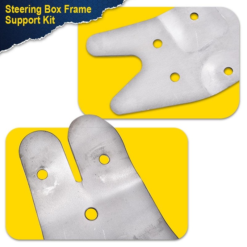 CHEDA Steering Box Frame Support Kit, Compatible with 73-87 Chevy