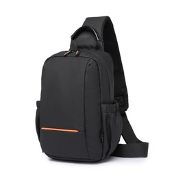 Kono Sling Bag Small Chest Bag Lightweight Shoulder Bag for Men Women Waterproof Crossbody Bag for Sport Hiking Cycling Travel Outdoor (Black)