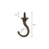 Pack of 20 Vintage Screw Hooks Retro Wall Hanging Hooks