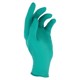 Criterion Chloroprene Exam Gloves - Non-Sterile, Disposable, Latex-Free, Ambidextrous, Textured Fingers, Polymer Coated Interior, 4.33 Mil Thickness - Medical Grade. Green. X-Small - 100/Box