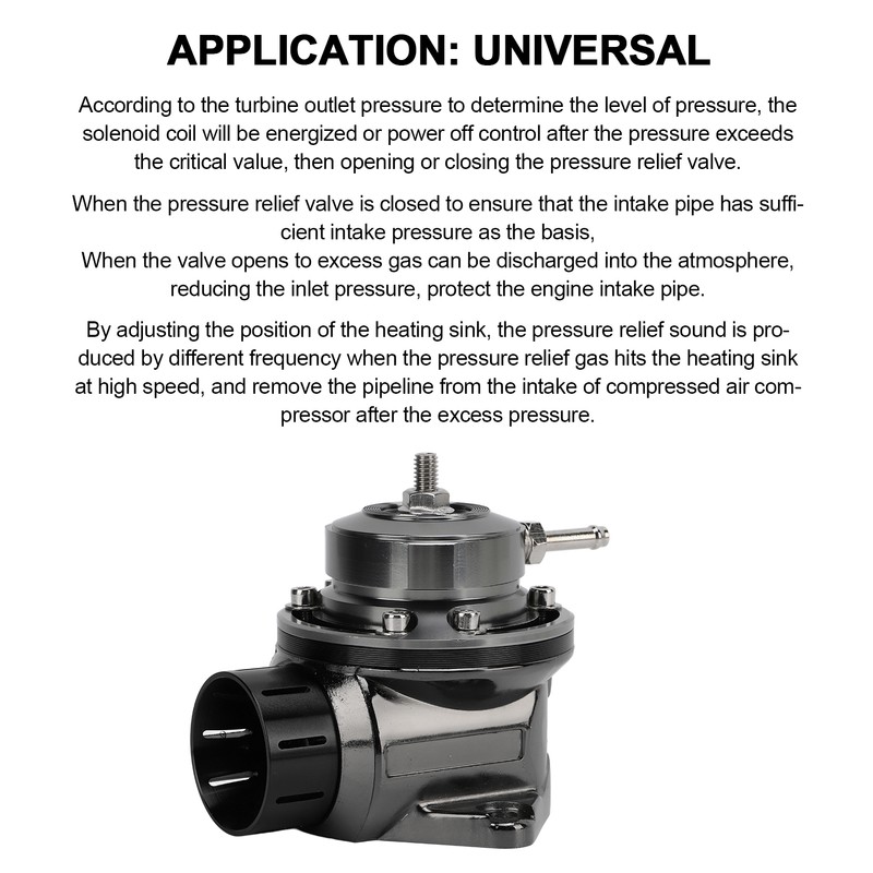 Turbo Blow Off Pressure Relief Valve BOV ID 40mm Length