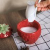 WAIT FLY Strawberry Ceramic Sugar Bowl with Lid, Sugar Container,