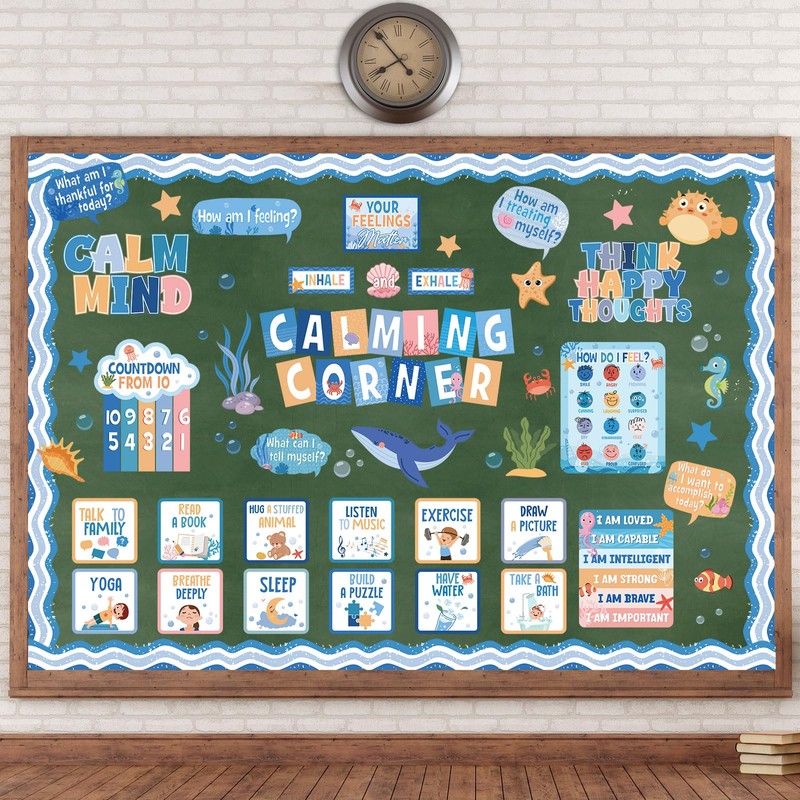 Pajean Calming Corner Bulletin Board Decorations Calm Down Bulletin Board