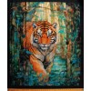 Quilting Treasures 36" X 44" Panel Tiger Eye of the Tiger Animals Multicolor Cotton Fabric D375.84