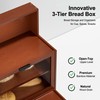 BUTUNITA Bread box for Kitchen Countertop, Farmhouse BreadBoxes for Kitchen