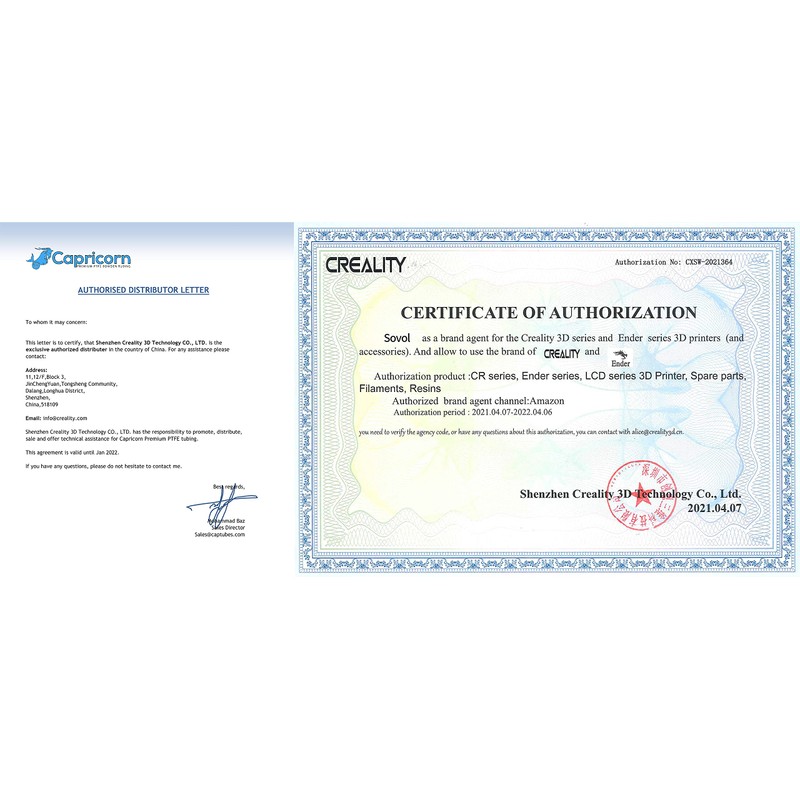 Capricorn PTFE Bowden Hose