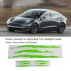 2Pcs Car Hood Cover Sticker Claw Mark Style Universal Engine