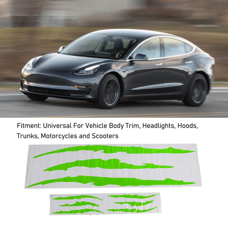 2Pcs Car Hood Cover Sticker Claw Mark Style Universal Engine