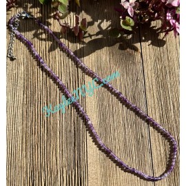 Wholesale Lot 6 Pcs 2mm Natural Amethyst Necklaces Crystal Healing Energy