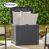 Suncast 22-Gallon Outdoor Patio Backyard Deck Box Storage Bench and