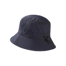 Premium Bucket Hat Quick Dry Sun Hat Waterproof for Women Men UV Protection Adjustable(UK, Alpha, One Size, M, Navy Blue)
