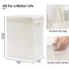 YOUDENOVA Handwoven Laundry Basket Hamper with Removable Bag and Lid,