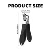 Nail Clippers,Wide Jaw Opening Anti-Splash Slanted Nail Clipper,Toenail Clippers for