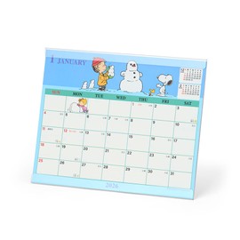 Sanrio 622303 Sheet Calendar, 2026, Snoopy, Paper, Tabletop