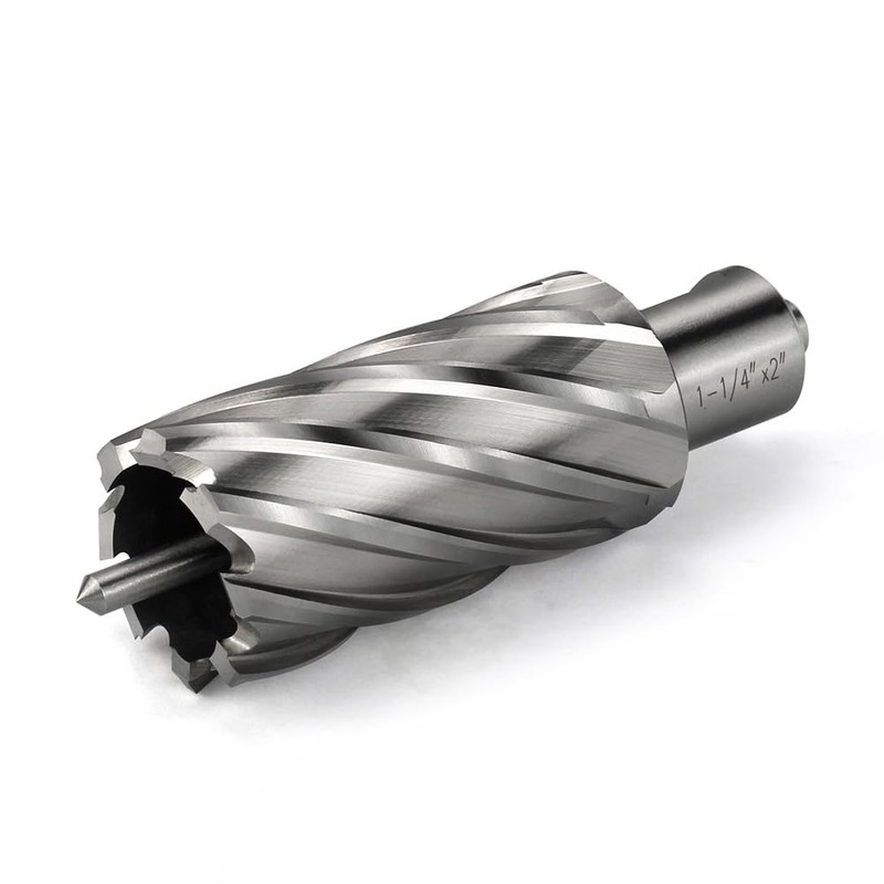 JESTUOUS Annular Cutter 3/4 Inch Weldon Shank 1-1/4 Cutting Diameter