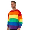 Beach Outfitters Unisex Rainbow Pride Crew Neck Sweatshirt, Rainbow, M
