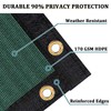 Shade&Beyond Privacy Screen Fence 3'x62' Dark Green Outdoor HDPE Mesh