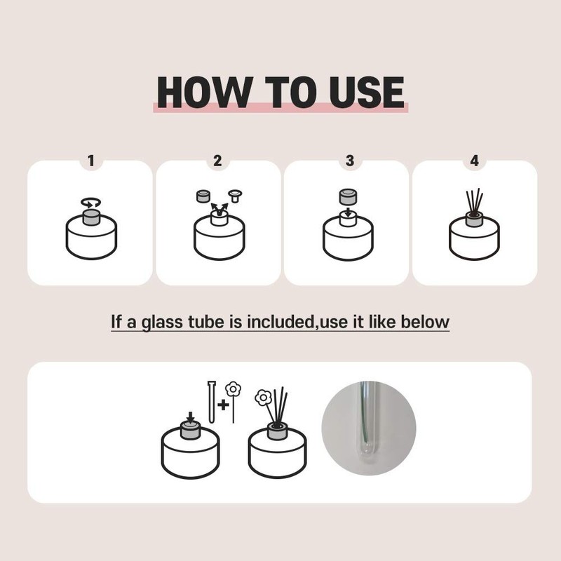 Cocod'or COCODOR Rose Flower Reed Diffuser/Rose Perfume/6.7oz(200ml)/1 Pack/Reed Diffuser, Reed