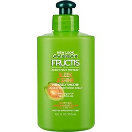 Garnier Fructis Sleek & Shine Intensely Smooth Leave-In Conditioning Cream 10.2 oz (Pack of 4)