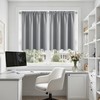 MRTREES Kitchen Waterproof Curtains, Blackout Thermal Curtains with Rod Pocket